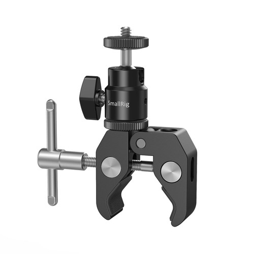 SMALLRIG SUPER CLAMP MOUNT WITH 1/4" SCREW BALL HEAD MOUNT