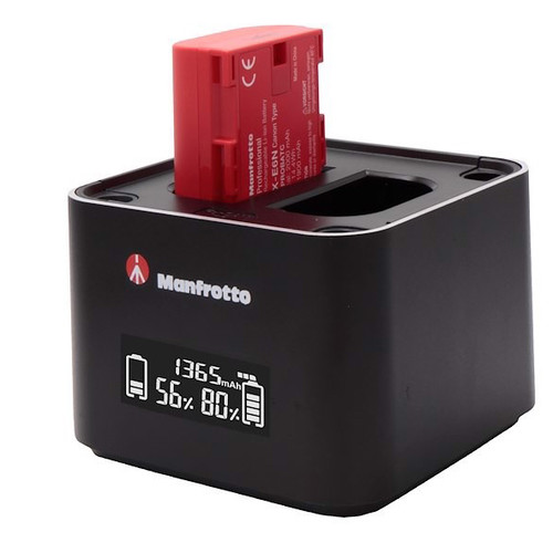 MANFROTTO PRO CUBE DOUBLE CHARGER (CANON LP-E6)