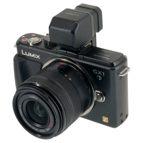 USED PANASONIC LUMIX GX1 W/LVF-2 + 14-42MM