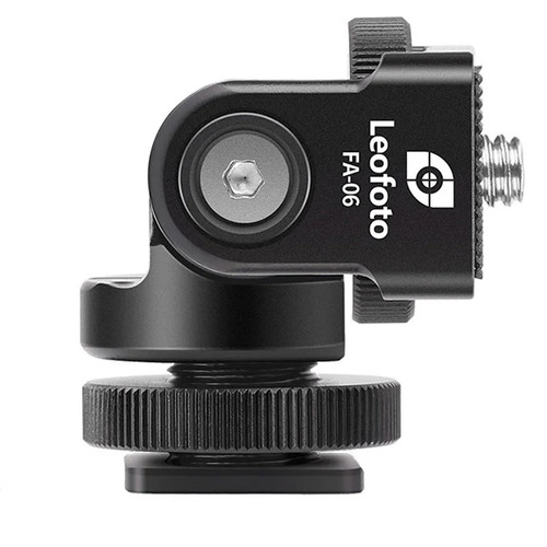 LEOFOTO FA-06 HOT SHOE TILT HEAD ADAPTER WITH FRICTION CONTROL