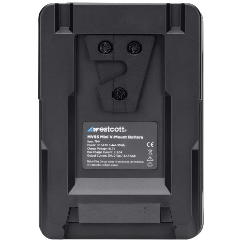 WESTCOTT MV95 MINI V-MOUNT BATTERY W/CHARGER