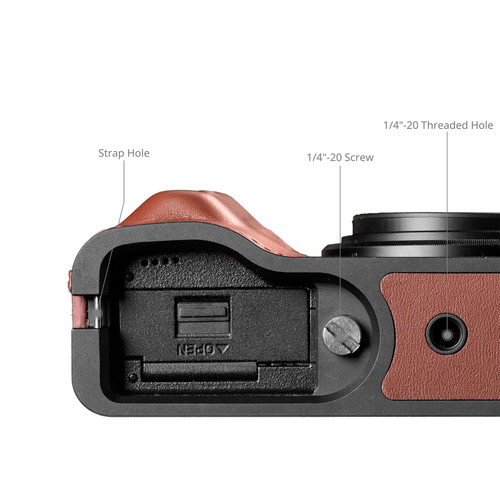 SMALLRIG LEATHER CASE FOR RICOH GR IV (RED)