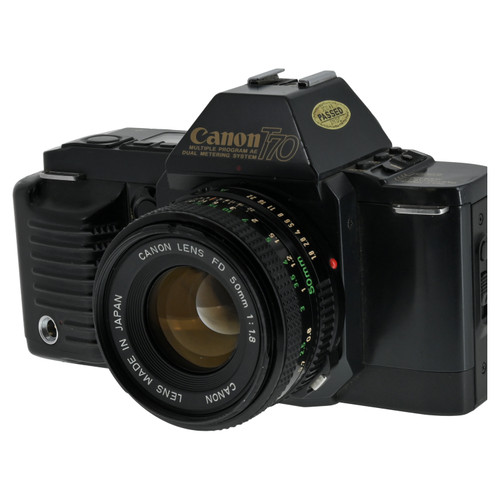 USED CANON T70 W/ 50MM F1.8 LENS