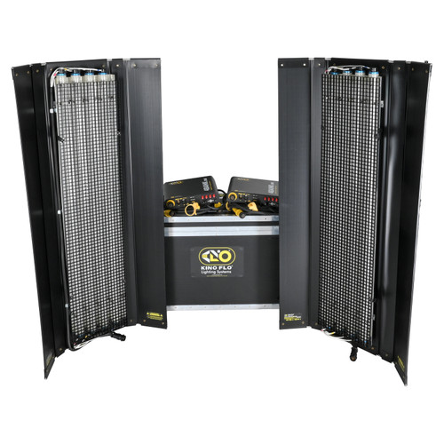 USED KINO FLO GAFFER KIT 4-BANK 2 LIGHT KIT
