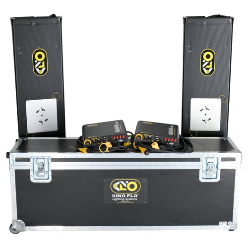 USED KINO FLO GAFFER KIT 4-BANK 2 LIGHT KIT