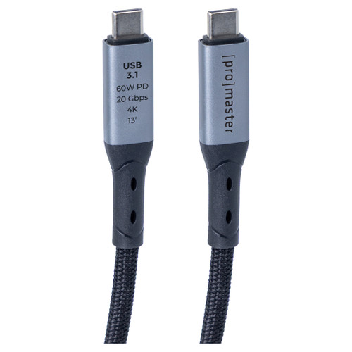 PROMASTER USB 3.1 CABLE C TO C 60W PD - 13FT