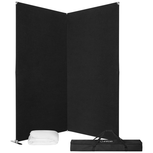 Westcott Portable V-Flat. The V-Flat that replaces foam core. The Westcott V-Flat is a portable light control system with a collapsible aluminum frame, washable fabrics, and a carry case. It sets up fast, packs down small, and is built to last.