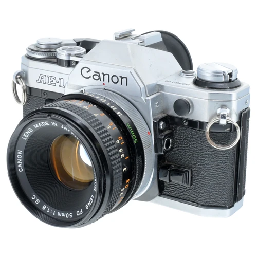 USED CANON AE-1 W/ 50MM F1.8