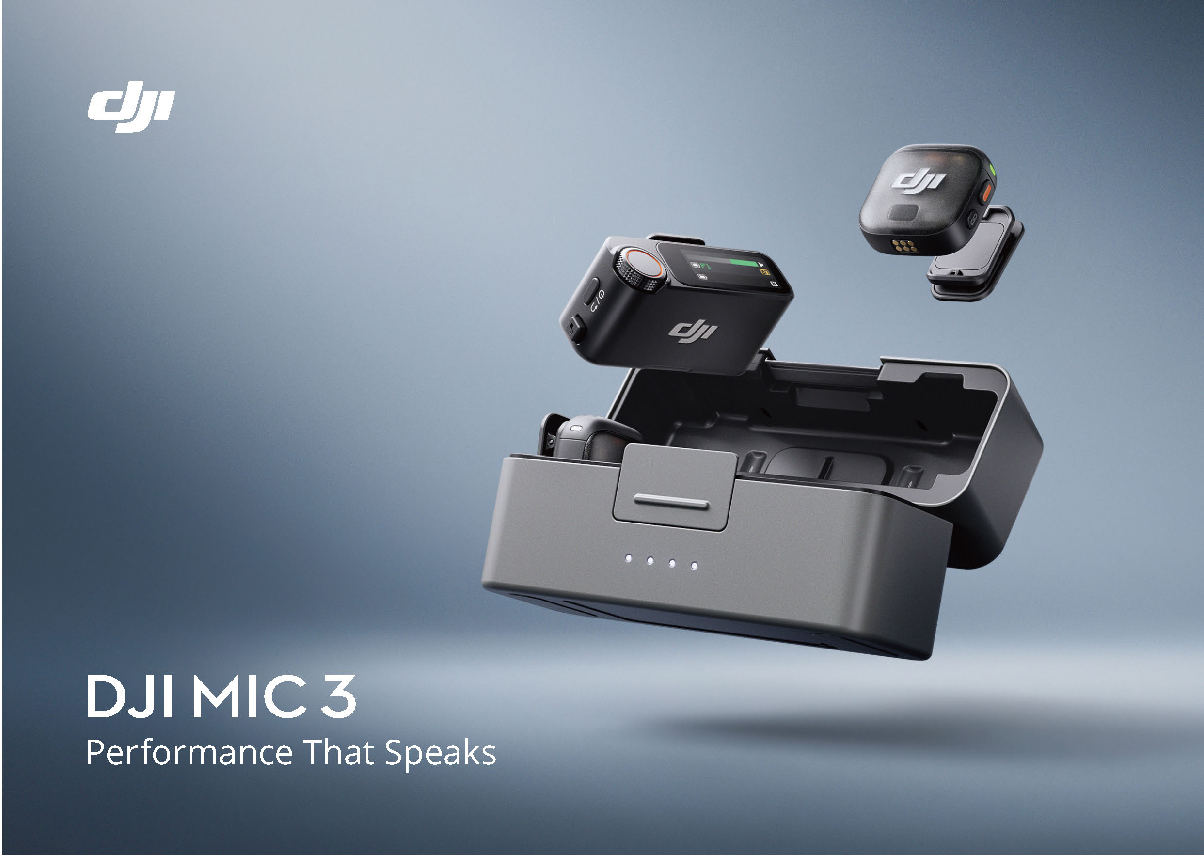 DJI MIC 3 (2 TX + 1 RX + CHARGING CASE)