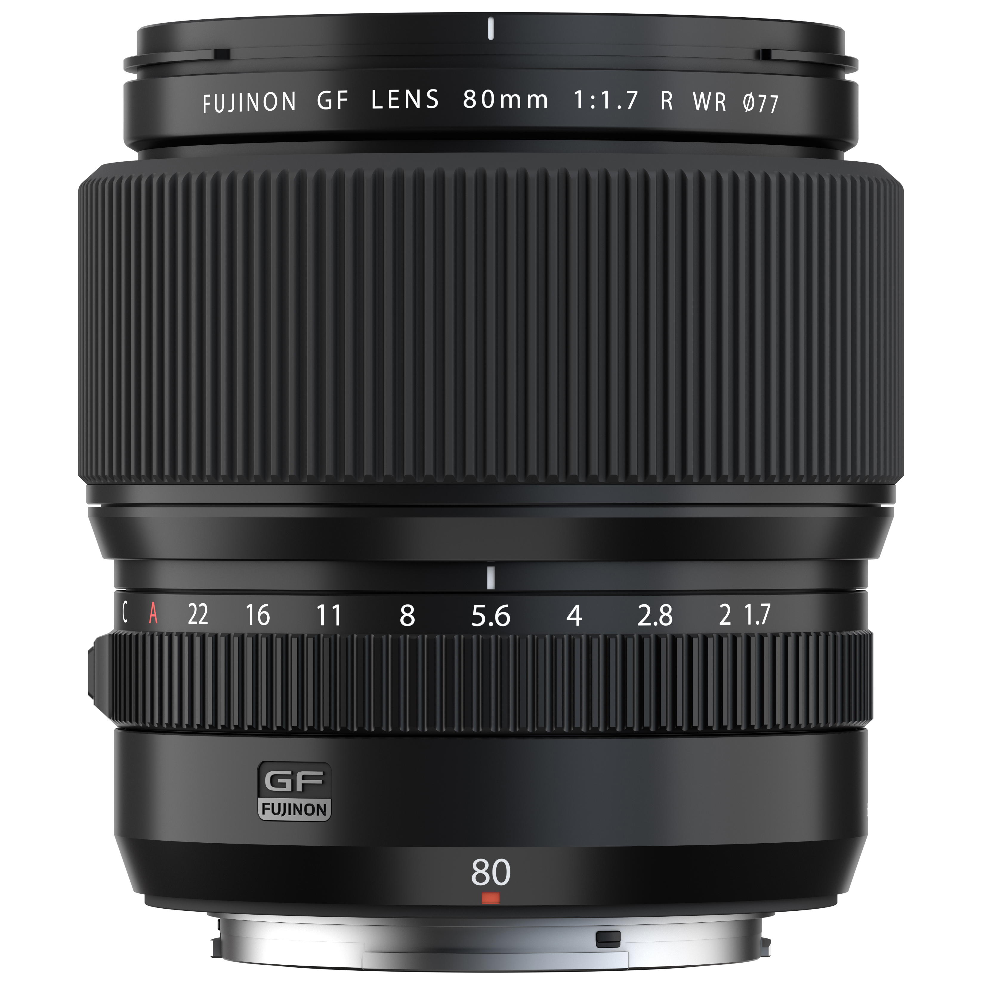 デジタルカメラ Fujinon GF80mmF1.7 WR GF80mm_lensFront__66400.