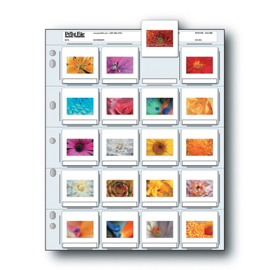 PRINTFILE 35MM MOUNTED SLIDE PRESERVER PAGE (25PK)