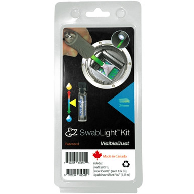 VISIBLEDUST VDUST PLUS EZ SWABLIGHT SENSOR CLEANING KIT (GREEN) (1.6X)
