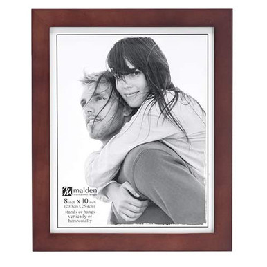 MALDEN LINEAR WOOD PHOTO FRAME - DARK WALNUT (8X10)