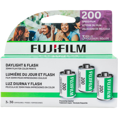 FUJIFILM COLOR 200 (135-36 EXP) (3-PACK)