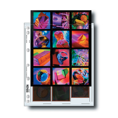 PRINTFILE 120 NEGATIVE PRESERVER PAGES - 3-VERTICAL STRIPS ( 25)
