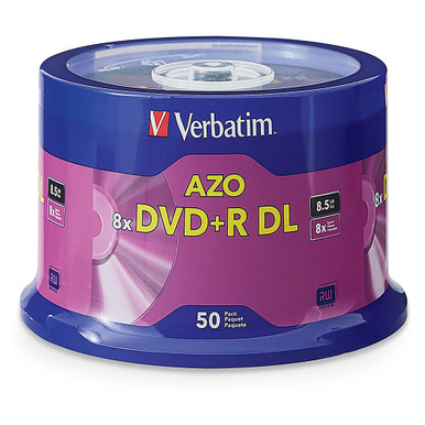 VERBATIM DVD+R DL 8.5GB 8X (50PK)
