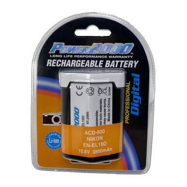 POWER2000 NIKON EN-EL18D REPLACEMENT BATTERY (ACD-800)