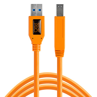 TETHER TOOLS TETHERPRO USB 3.0 TO MALE B - 15FT (ORANGE)
