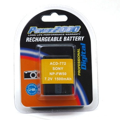 POWER2000 SONY NP-FW50 BATTERY REPLACEMENT (ACD-772)