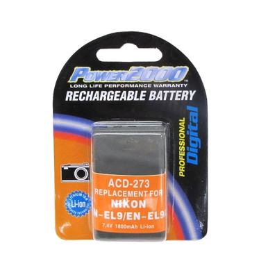 POWER2000 NIKON EN-EL9A BATTERY REPLACEMENT (ACD-273)