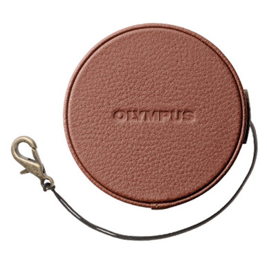 OLYMPUS LC-60.5GL BROWN LEATHER LENS CAP