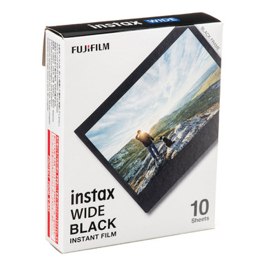 FUJIFILM INSTAX WIDE INSTANT FILM - BLACK (10 EXPOSURES)