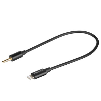 SARAMONIC SR-C2000 3.5MM TRS MALE TO LIGHTNING ADAPTER CABLE FOR AUDIO TO IPHONE (9IN)