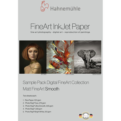 HAHNEMUHLE FINEART SAMPLE PACK - MATTE TEXTURED (13X19")