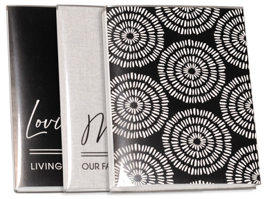 MALDEN BLACK & GRAY SOFT COVER 4X6 ALBUM (36 CAPACITY)