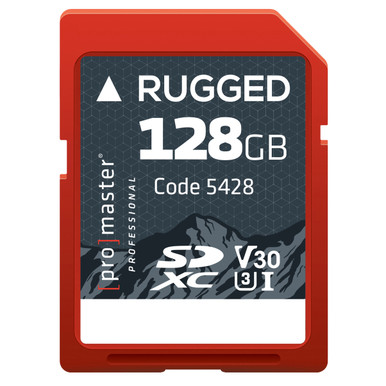 PROMASTER RUGGED UHS-1 SDXC MEMORY CARD (128GB)