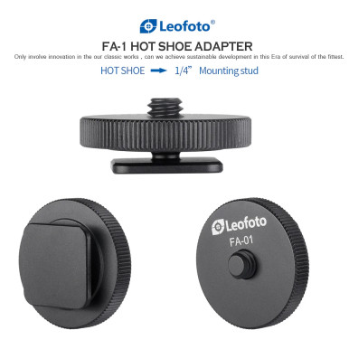 LEOFOTO FA-01 HOT SHOE CONVERSION ADAPTER (1/4")