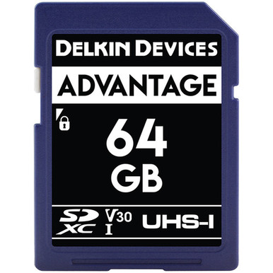 DELKIN DEVICES ADVANTAGE SD V30 MEMORY CARD (64GB)