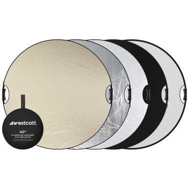 WESTCOTT ILLUMINATOR QUICKGRIP 5-IN-1 REFLECTOR (40")