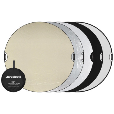 WESTCOTT ILLUMINATOR QUICKGRIP 5-IN-1 REFLECTOR (50")