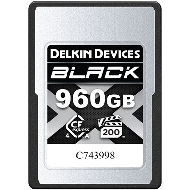 DELKIN DEVICES BLACK CFEXPRESS TYPE-A MEMORY CARD (960GB)