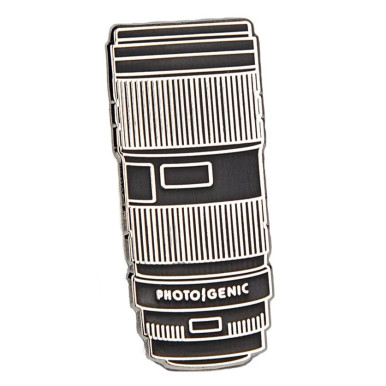 PHOTOGENIC TELEPHOTO ENAMEL PIN (SILVER)