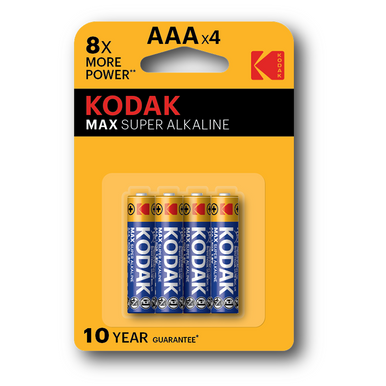 KODAK AAA ALKALINE BATTERY (4-PACK)