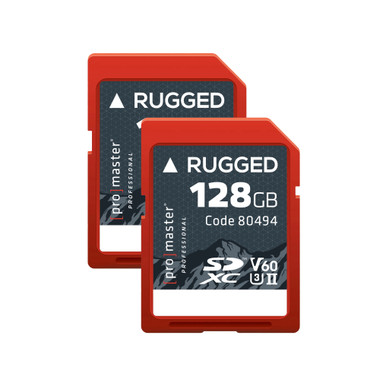 PROMASTER RUGGED SDXC MEMORY CARD (128GB) (2-PACK)