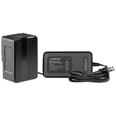WESTCOTT MV95 MINI V-MOUNT BATTERY W/CHARGER