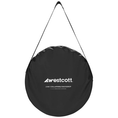 WESTCOTT COLLAPSIBLE 2-IN-1 BACKDROP - 5FT X 6.5FT (GRAY/GREEN)