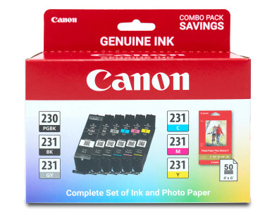 CANON PGI-230/CLI-231 COMBO INK PACK W/PAPER