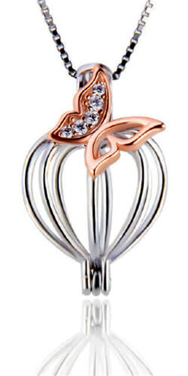 Sterling Silver South Sea Cultured Curved Cage Pearl Pendant