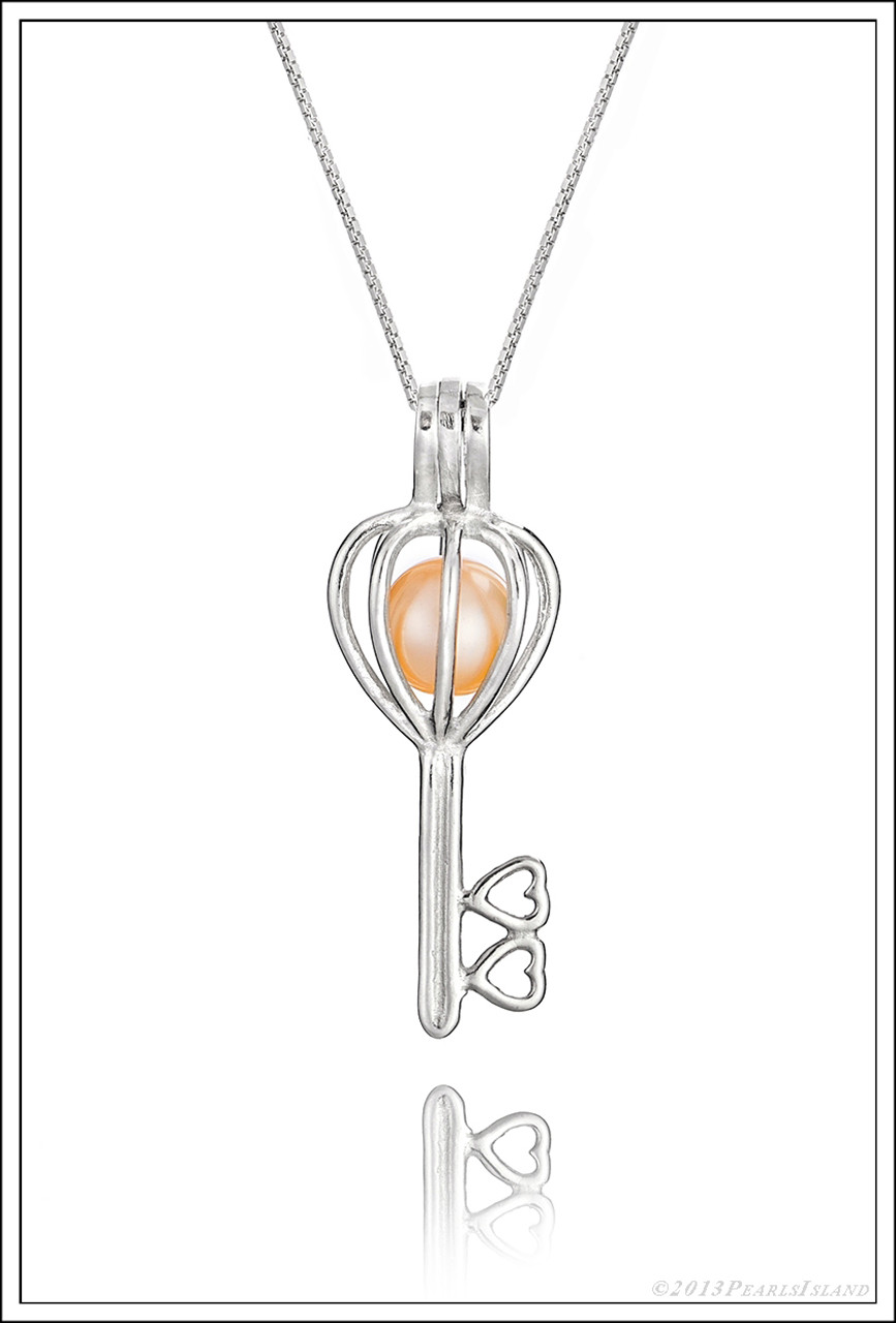 Lotus Pearl Necklace Cage | Free Shipping | PearlsIsland