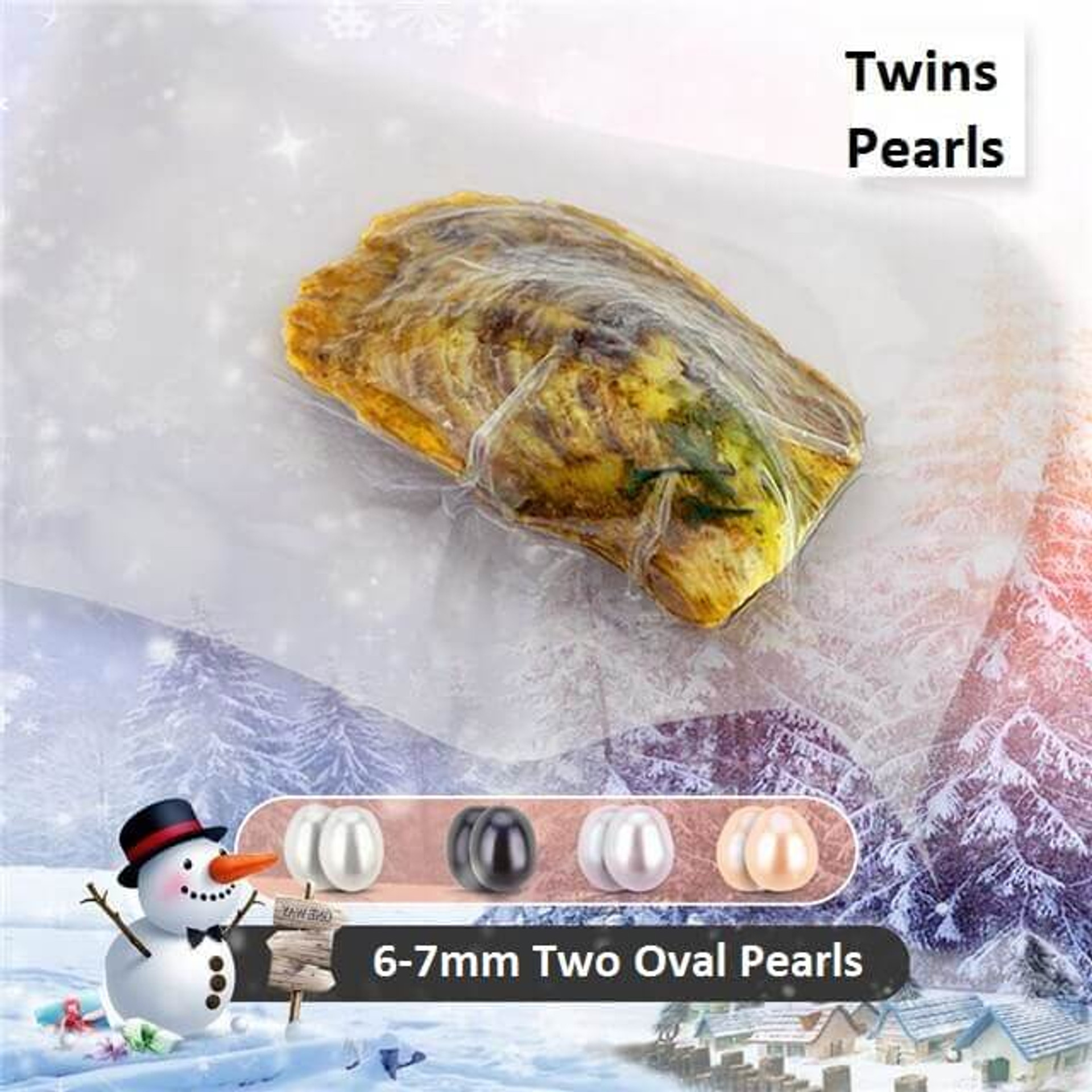 Oysters with Pearls Real Pearl Free Shipping