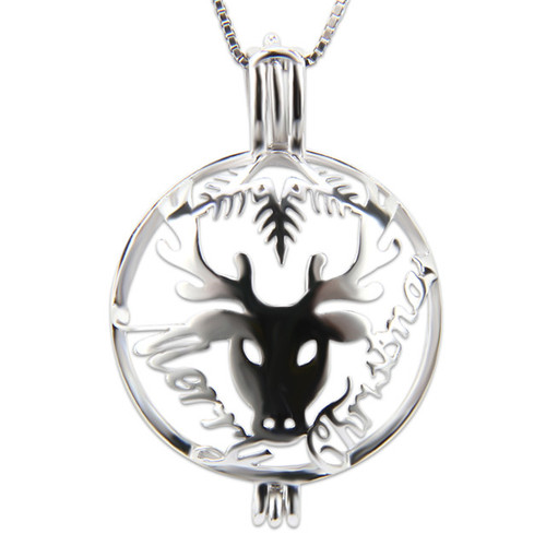 Good Christmas gifts - pearl locket - Rudolph the red-nosed reindeer-  - ©PearlsIsland.com