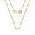 Italian Box Sterling Silver Chain, 14K Yellow Gold Plated for Pearl Cage