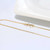 Italian Box 925 Sterling Silver Chain, 14K Yellow Gold Plated for Pearl Holder