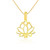 Lotus Sterling Silver Pearl Cage Yellow Gold Plated