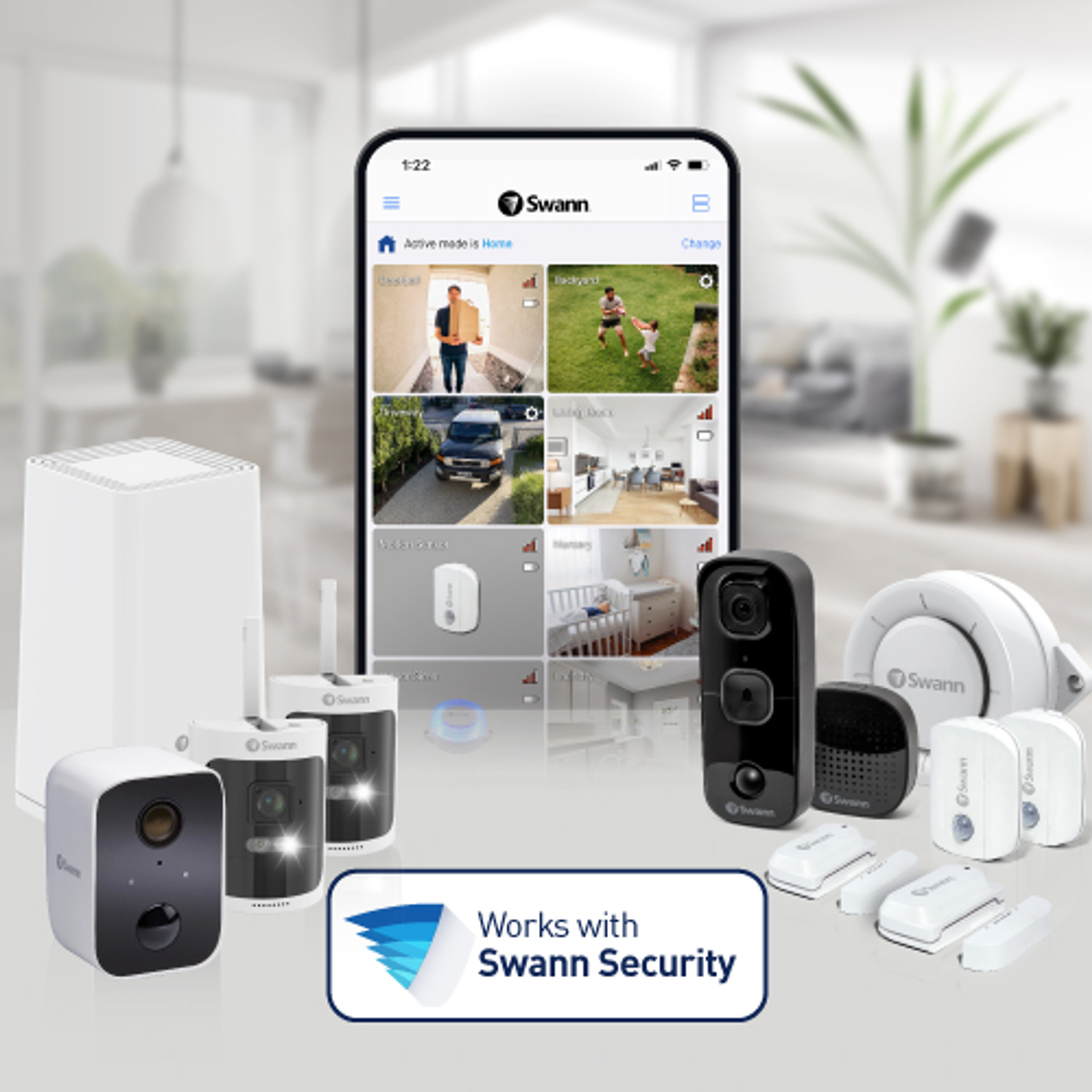 監視カメラ　Swann Smart Security System 1080P Amazon.com: Swann 1080p HD Security Camera System, 8-Ch DVR