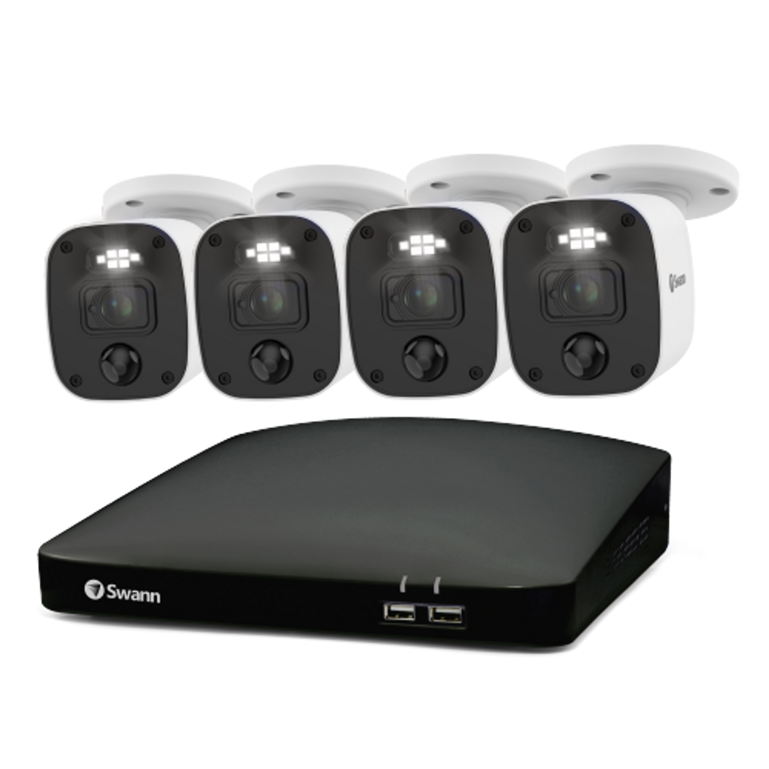 監視カメラ　Swann Smart Security System 1080P Home 4 Camera 8 Channel 1080p Full HD DVR 1TB HDD Security